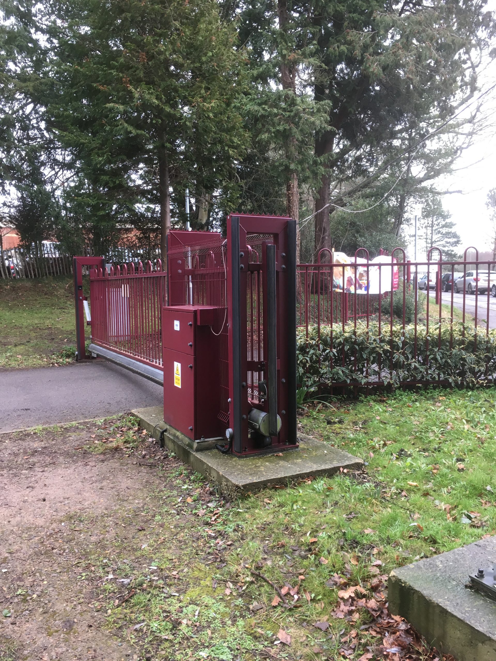 Electric gate at school | Gate Safe