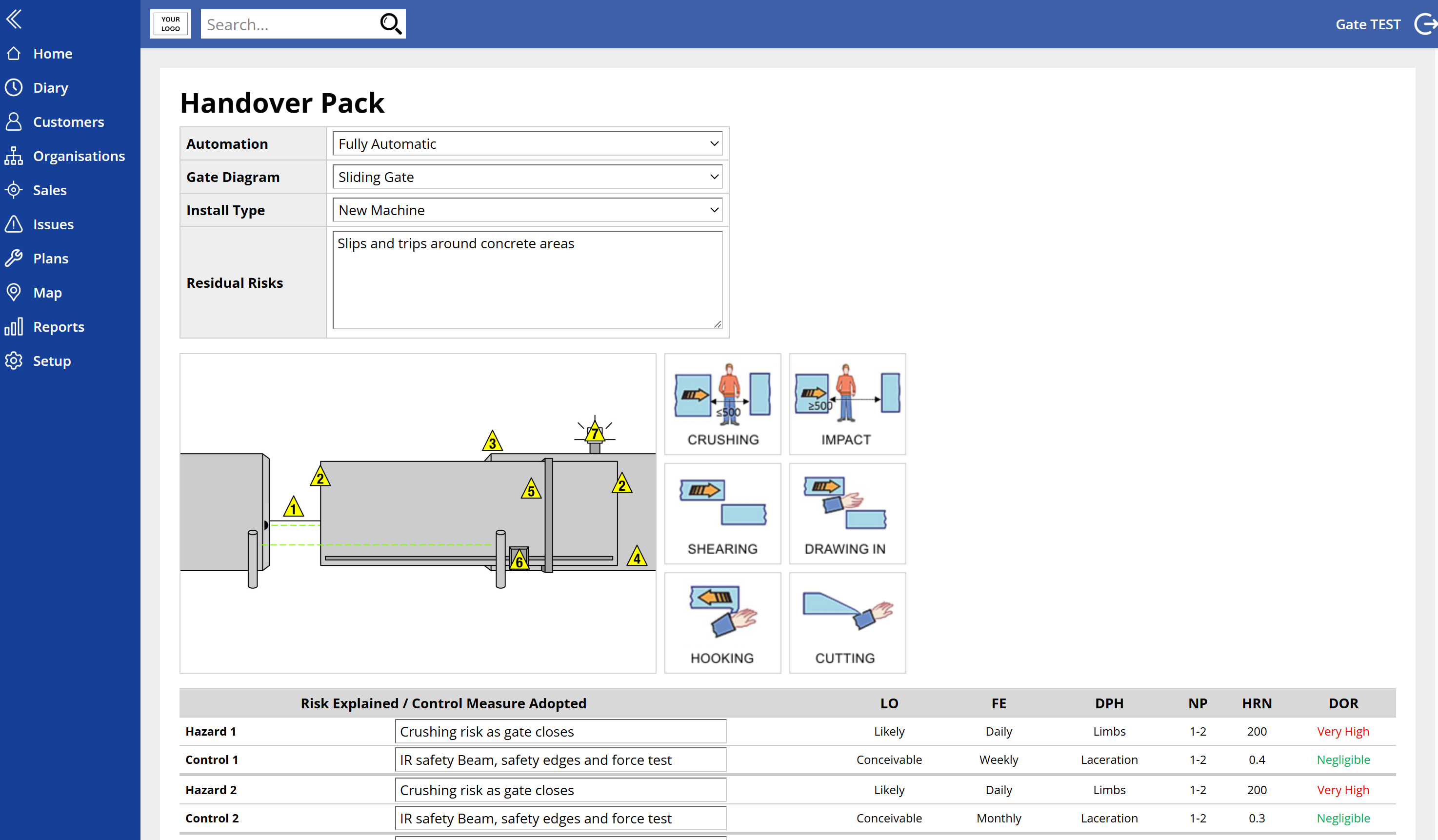 Handover_Screenshot Gate safe Handover pack