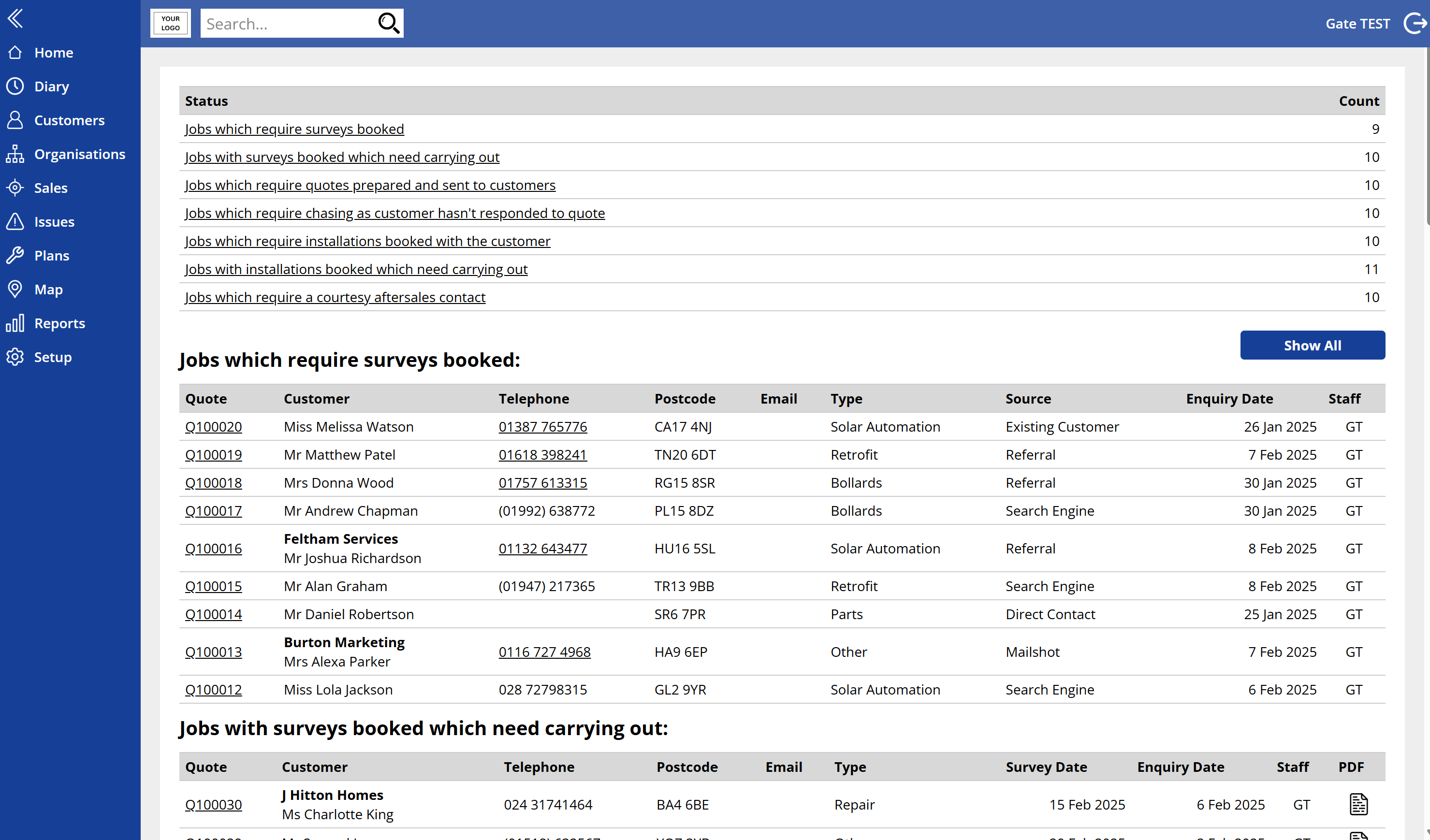 Screenshot keeping records Keeping Records